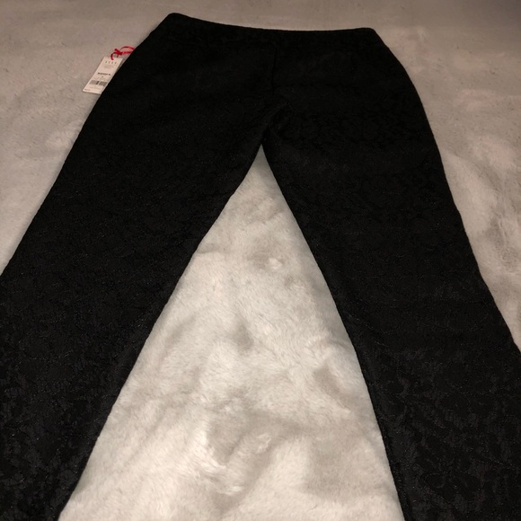 NWT* ELLE Pants Black Lace Trousers Chic - Picture 2 of 12